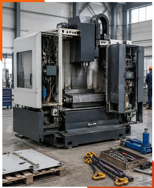 Демонтаж станков и производственного оборудования в Костомукше